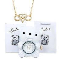 Bianco Con Collana Oro