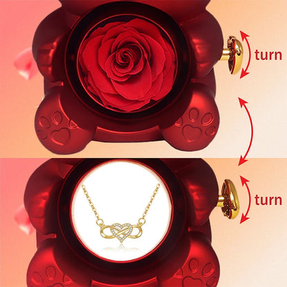 Orsacchiotto con Collana Cuore Infinito