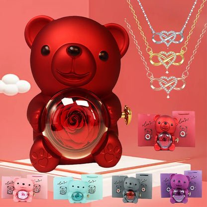 Orsacchiotto con Collana Cuore Infinito