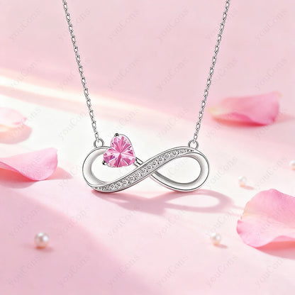 Orsacchiotto con Collana Infinito e Cuore in Brillante