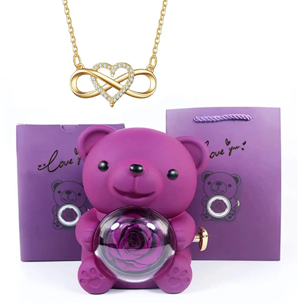 Orsacchiotto con Collana Cuore Infinito