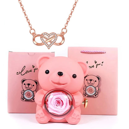 Orsacchiotto con Collana Cuore Infinito