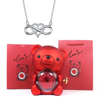 Rosso Con Collana Oro Bianco