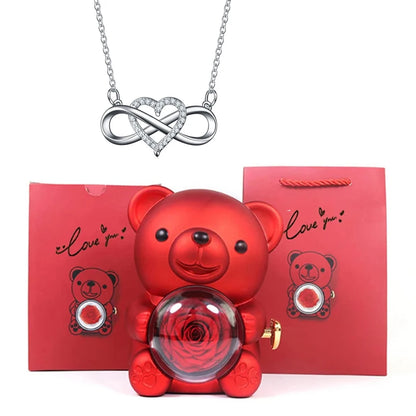 Orsacchiotto con Collana Cuore Infinito