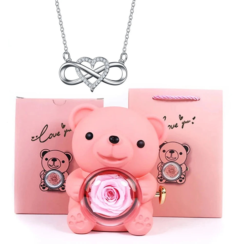 Orsacchiotto con Collana Cuore Infinito