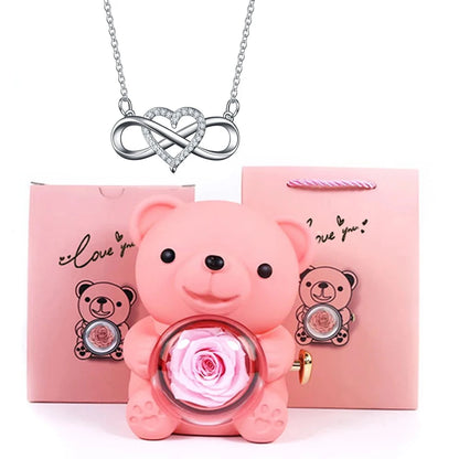 Orsacchiotto con Collana Cuore Infinito
