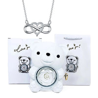 Bianco Con Collana Oro Bianco