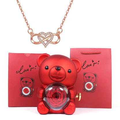 Orsacchiotto con Collana Cuore Infinito