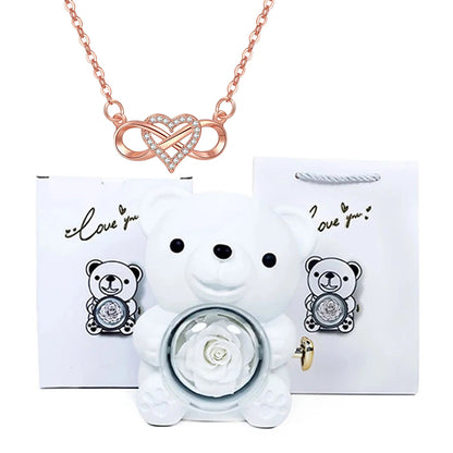 Orsacchiotto con Collana Cuore Infinito