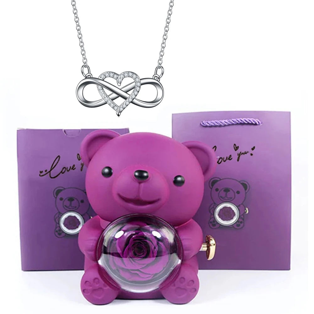 Orsacchiotto con Collana Cuore Infinito