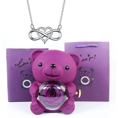 Orsacchiotto con Collana Cuore Infinito